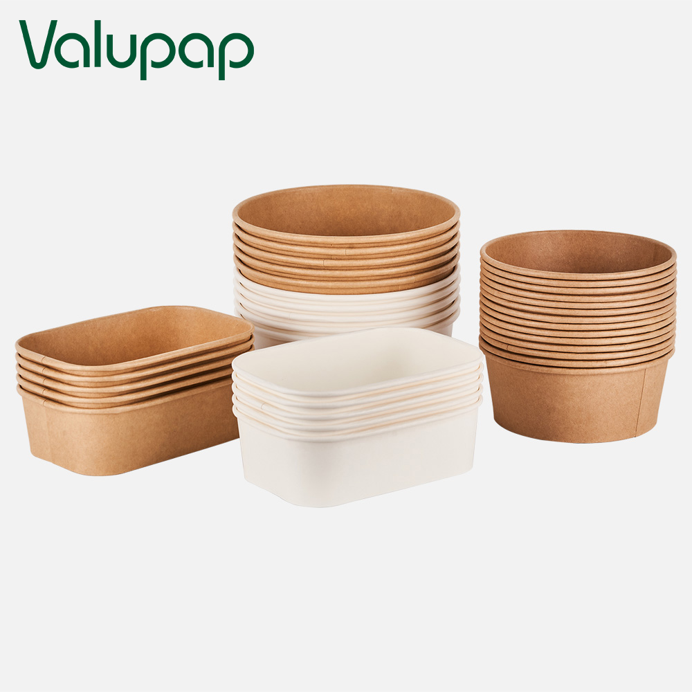 Kraft paper bowl disposable food bowl