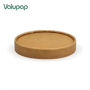 Disposable paper lids for bowls and cups